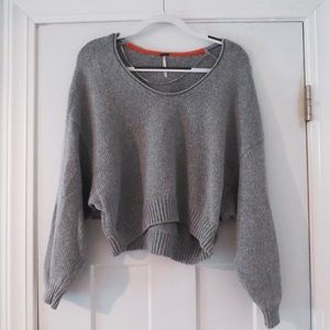 Gray Free People Sweater